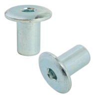 Matica Ericson M8 x 16 mm, nábytková objímka na spoje, biely pozink
