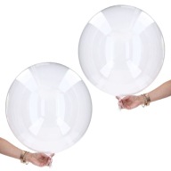 Priehľadné balóny veľké 50 cm krištáľové 2ks Priehľadný balón