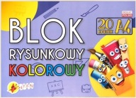A4 farebný blok na kreslenie 100g - 20 listov