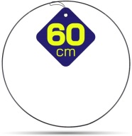 Kovový prsteň ČIERNA na lapače snov, 60 cm