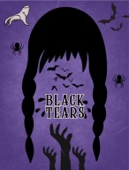 HALLOWEENSKÉ ŠTÍTKY NA FĽAŠE Black Tears 10 ks