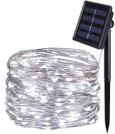 SOLÁRNE GARLANDOVÉ ZÁHRADNÉ LAMPY 100 LED 20M DEKORATÍVNY SÚMRAK SNÍMAČ