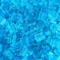 LEGO Brick 1x2 Transparent Light Blue Trans 6244910 3065 - 50ks