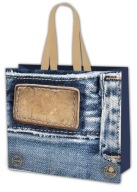 Veľká EKO ekologická taška na nákupy, motív: JEANS