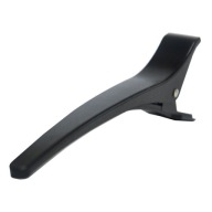 Sponky do vlasov Plastové kadernícke spony LONG BLACK STRAIGHT 12 ks