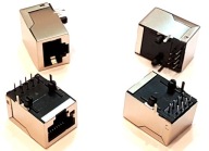 Zásuvka RJ45 8p8c v montáži obrazovky pre tlač
