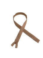 Zips, SAMOSTATNÝ Zips, KRYTÁ ČIPKA, 60cm # ORECH