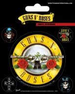 Guns N' Roses sada hudobných nálepiek 10x12,5cm