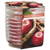 Vonná sviečka v skle BISPOL 28H APPLE-CINNAMON