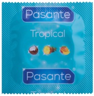 Kondómy Pasante s tropickou príchuťou - 3 kusy