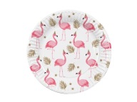 Flamingo Hawaii narodeninové taniere 23 cm 10 ks