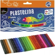 ŠKOLA Plastelína 24 farieb (12 NEON) - KIDEA
