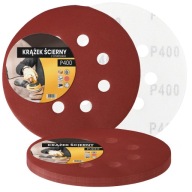 10x brúsny kotúč na suchý zips 125 mm P400 otvory kotúče kotúče brúsny kotúč