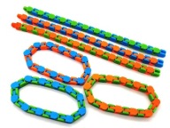 Náramkové retiazkové fidget hračky, antistresové, senzorické, pohyblivé, farebné