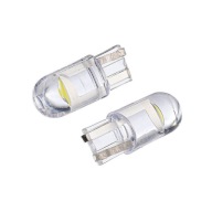 LED ŽIAROVKA W5W 12V 1XF10 CELOSKLENÁ 2 KS. BIELE PARKOVACIE SVETLO