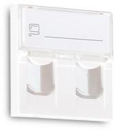 ADAPTÉR GETFORT 2 MOD 2XRJ45 MOSAIC 45x45mm