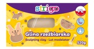 STRIGO PRÍRODNÁ sochárska hlina NA UMELECKÉ PRÁCE 500 g