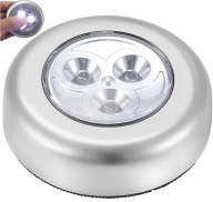 DOTYKOVÁ LAMPA 3 SAMOLEPIACIE DIÓDY, NA BATÉRIU 3 LED POD SKRINÍK