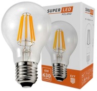 LED E27 vlákno 6W Edison dekoratívna teplá žiarovka