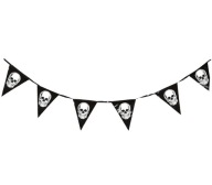 Halloween girlanda banner lebka visiace vlajky