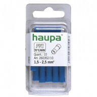 HAUPA Izolovaný tupý konektor. 1,5-2,5 mm PVC 10 ks