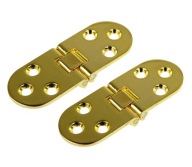 2X Strojový záves na stôl, sklopná doska, mosadz 80 x 30 mm