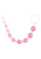 Ružové análne korálky 25 cm - klasické, moderné - ToyJoy