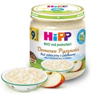 HiPP Mliečna ryža s bio jablkami, 200g