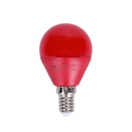 E14 LED guľová žiarovka G45mm 230V 4W dekoračná farebná RED Red Light