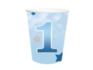 Poháre pre ročné Modré hviezdičky 250ml 6 ks