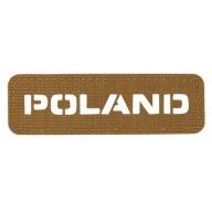 NÁŠIVA ZNAK POĽSKO LASEROVÝ REZANÝ VELCRO ODOLNÝ M-TAC 25x80 COYOTE