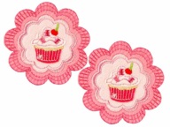 Nášivka nášivka na muffin, kvet AP948