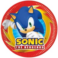Papierové taniere SONIC the Hedgehog Game Fairy Tale Sega Birthday Party 20cm 8 ks.