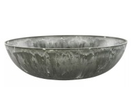 Dekoratívna MISKA RECYKLOVANÝ MATERIÁL, imitácia mramoru, priem. 37 cm
