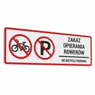 Nálepka - Zákaz nakláňania bicyklov - 6,7x20