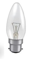 Anglická Sviečková Žiarovka B35 230V B22 60W Transparentná 22mm