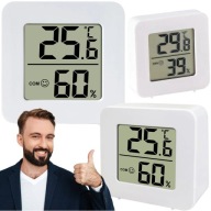 MINI HYGROMETER ELEKTRONICKÝ TEPLOMER DIGITÁLNY LCD DISPLEJ VLHKOSŤ