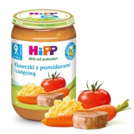 HiPP Halušky s paradajkami a BIO teľacím mäsom, 220g
