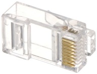 Priechodná zástrčka RJ45T/6*P10, kat.6, 10 kusov