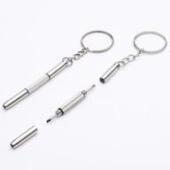 KEYRING 3v1 kľúčenka skrutkovač presný skrutkovač na okuliare