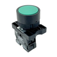 Zelené tlačidlo ovládania štartu, ŽIADNY kontakt GB2-EA31 pre 22mm otvor, na chvíľu