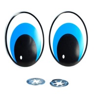 EYES BLUE ELIPSE MESH 53x37mm - SCOGS