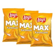 Lay's Max Crimped zemiakové lupienky solené 3x 120 g