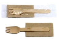Drevené vidličky, jednotlivo balené (16 cm)
