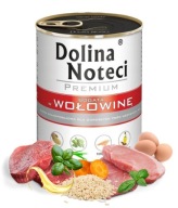 DOLINA NOTECI PREMIUM vlhké krmivo pre psov bohaté na hovädzie mäso 800g konzerva