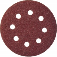 50x BRÚSNE KOTOUČE PAPIER S OTVORMI VELCRO 125mm 80