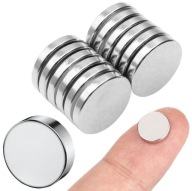 SILNÉ MAGNETY NEODYMIOVÉ MAGNETY 10x2 mm * 12 ks *