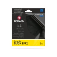 Ochranná maska ​​FFP2 OPHARM 3 ks - ČIERNA