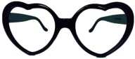 BLACK HEART GLASSES HEART BACHELOREY VALENTÍN