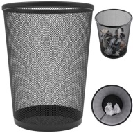 KOVOVÝ KOŠ KANCELÁRSKY PAPIER ČIERNA SIEŤKA CLASSIC 11l
